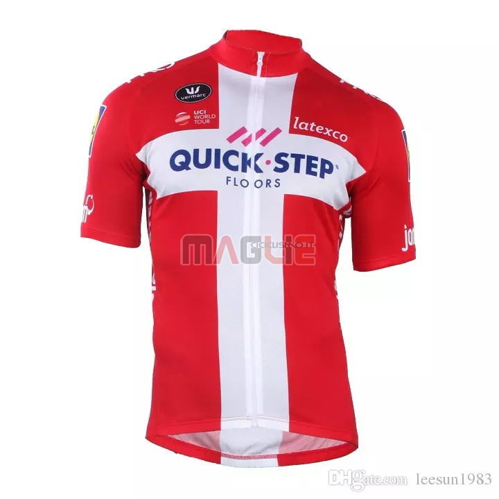 Maglia Quick Step Floors Campione Danimarca Manica Corta 2018 - Clicca l'immagine per chiudere